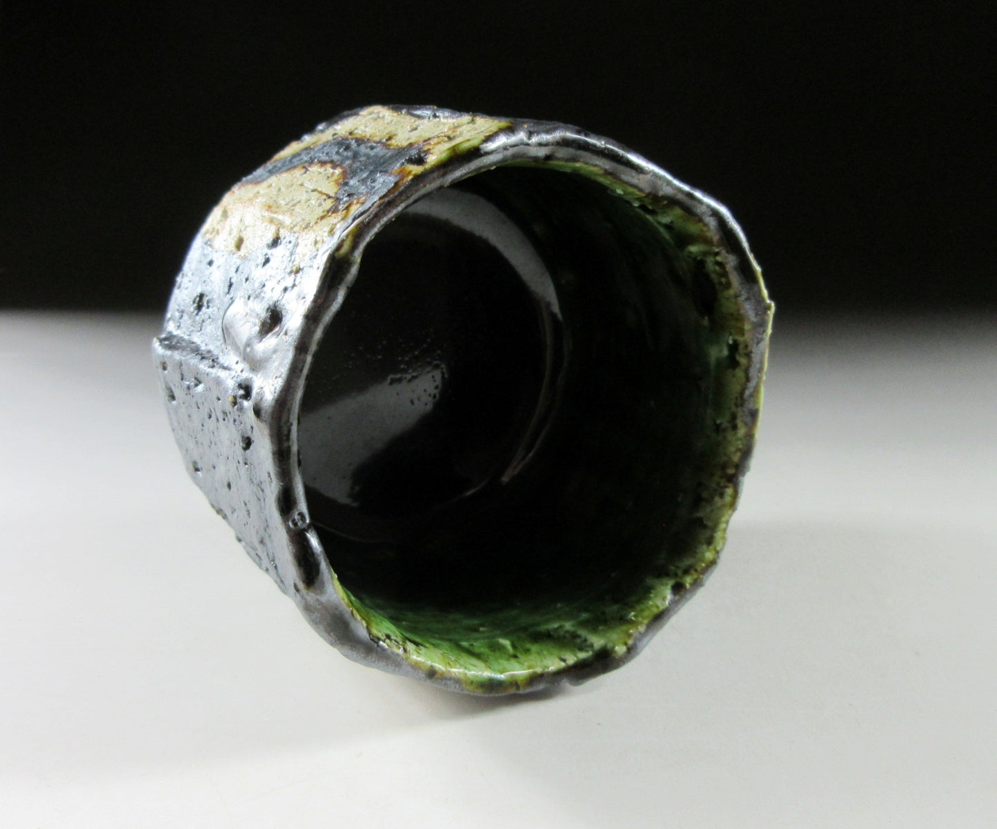 Kazawa Hiromasa Oribe Glaze Yunomi #1