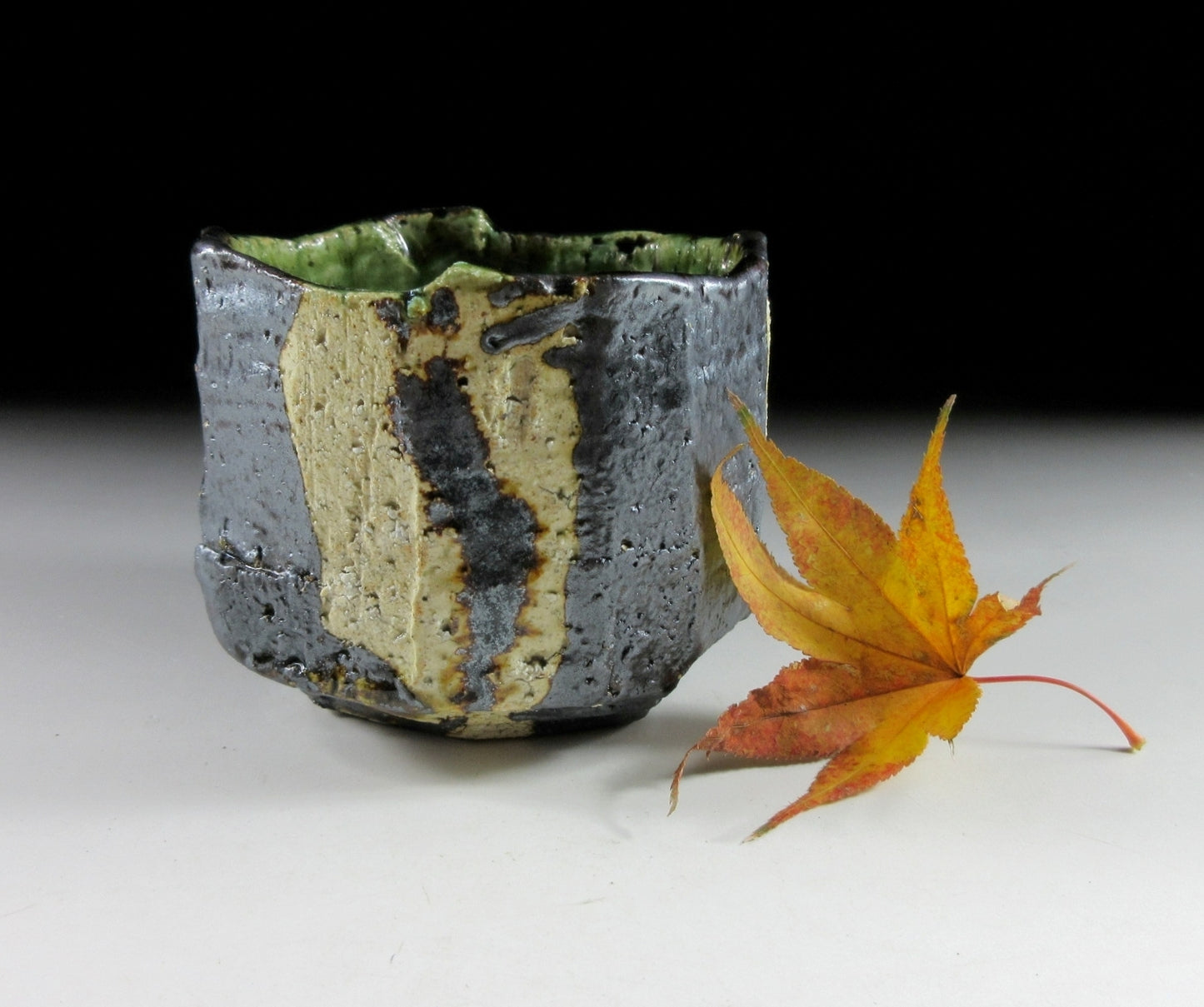 Kazawa Hiromasa Oribe Glaze Yunomi #2