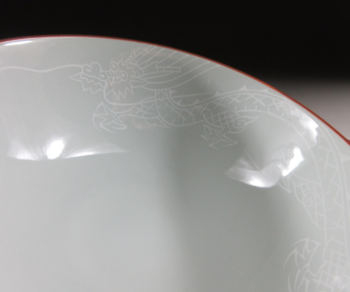 Pair of Mino-ware Dragon Bowls #1