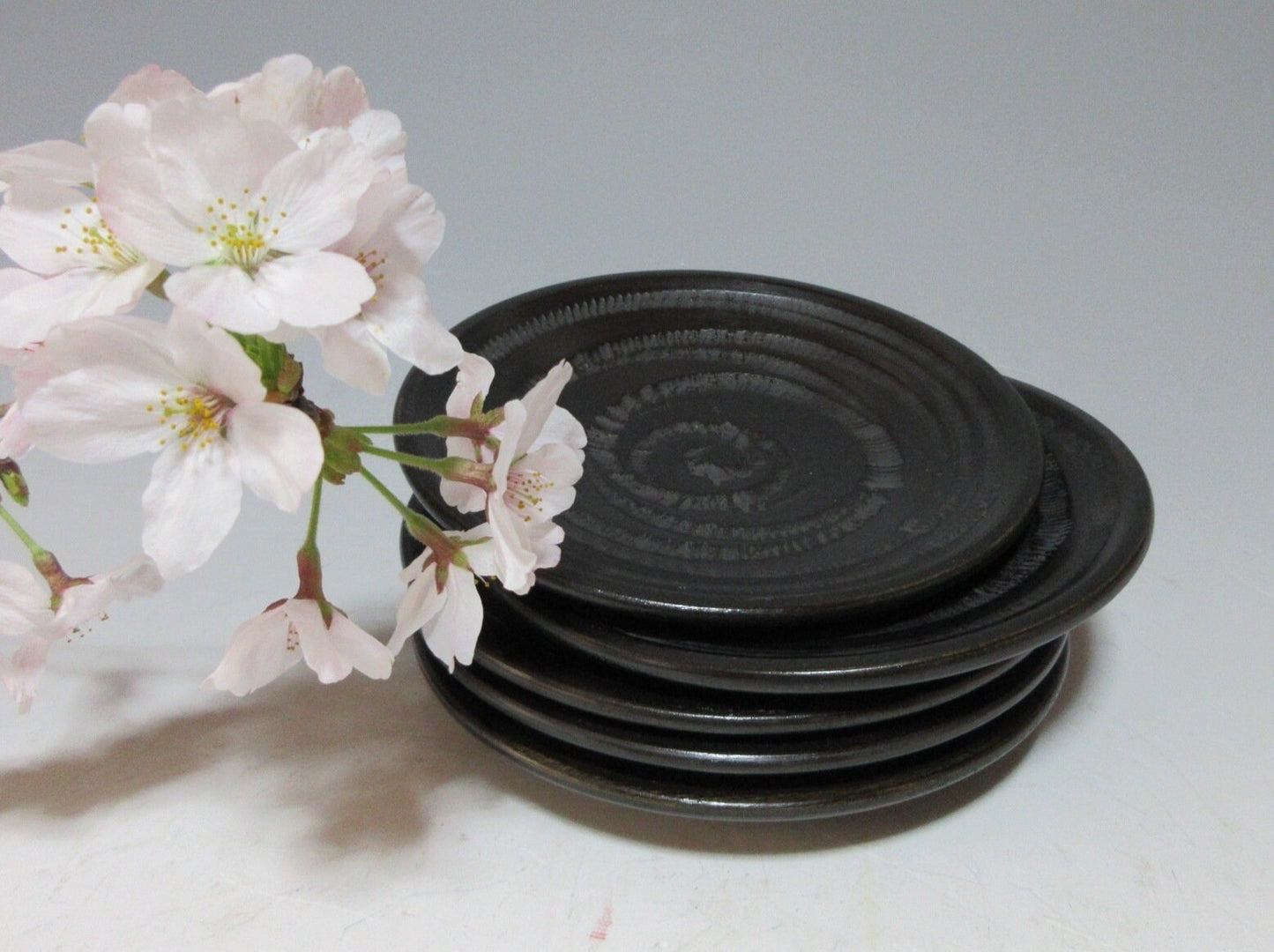 Set of Five Zokoku-nuri Chataku