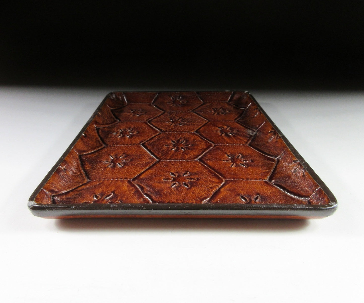 Vintage Leather Cash Tray