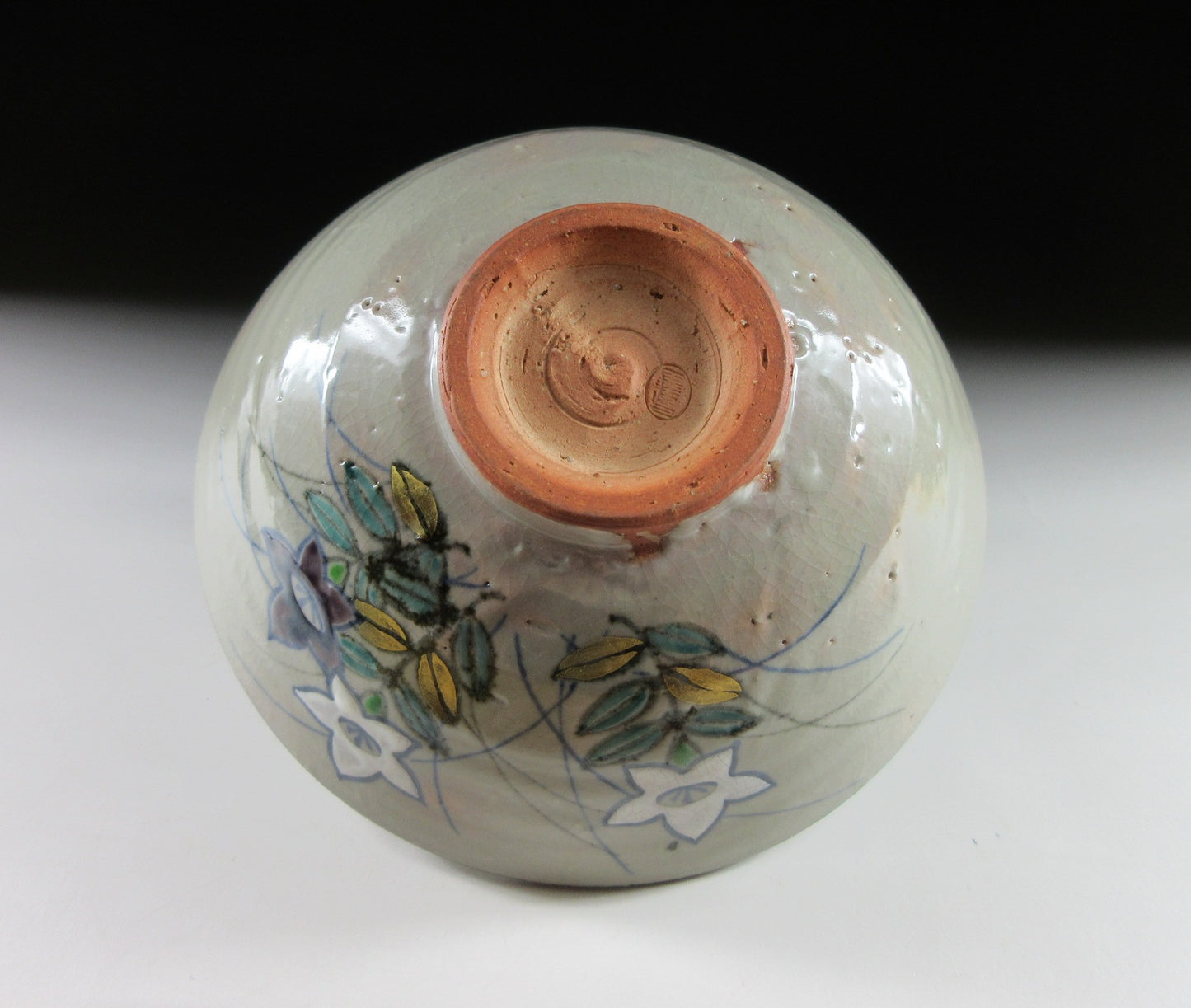 Okada Kazan Awata-ware Bellflower Chawan