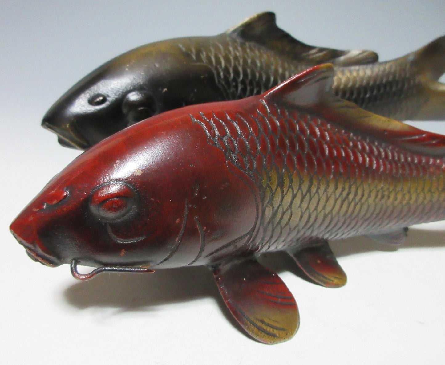 Pair of Meoto Koi Okimono