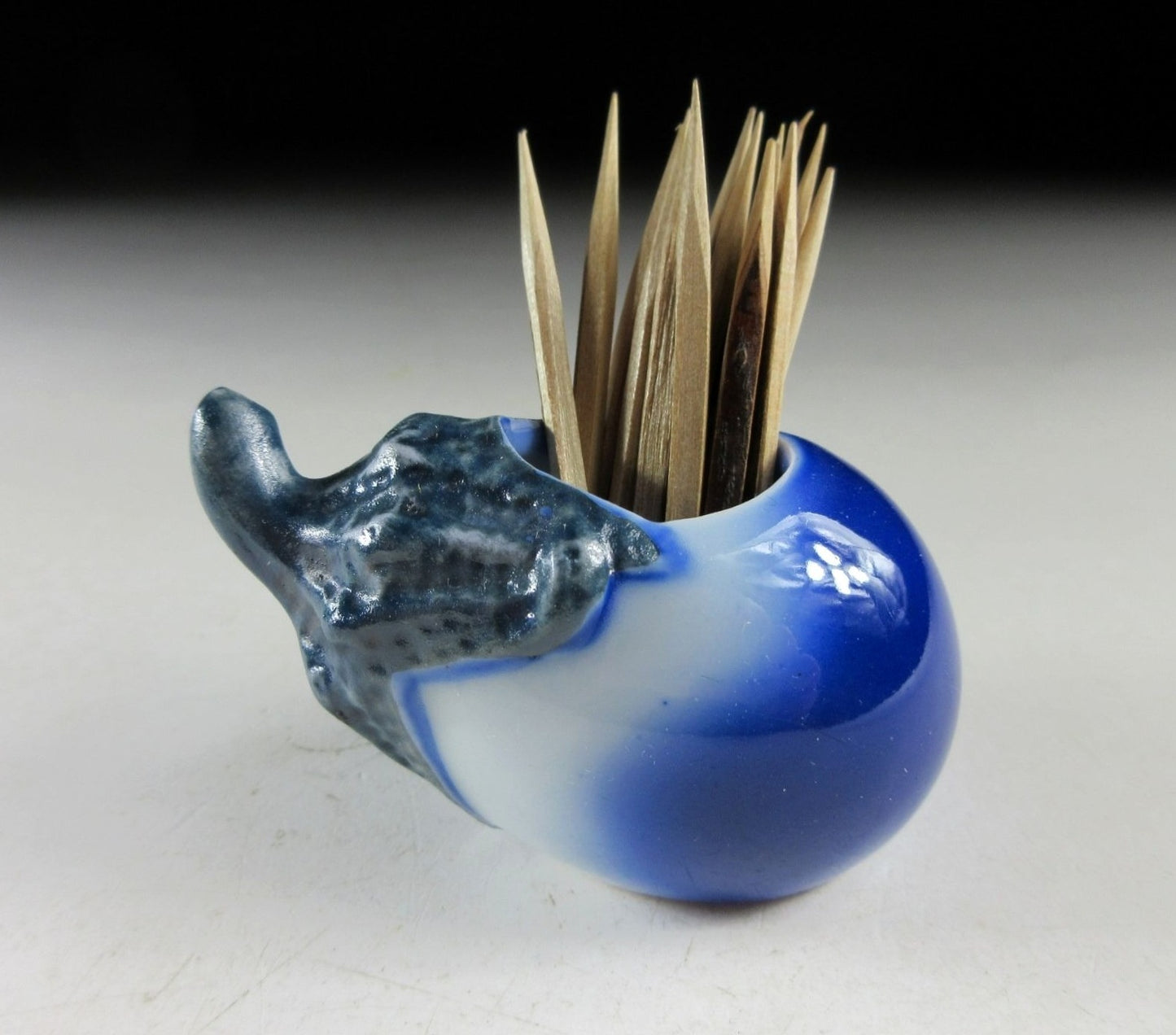 Vintage Eggplant Toothpick Holder