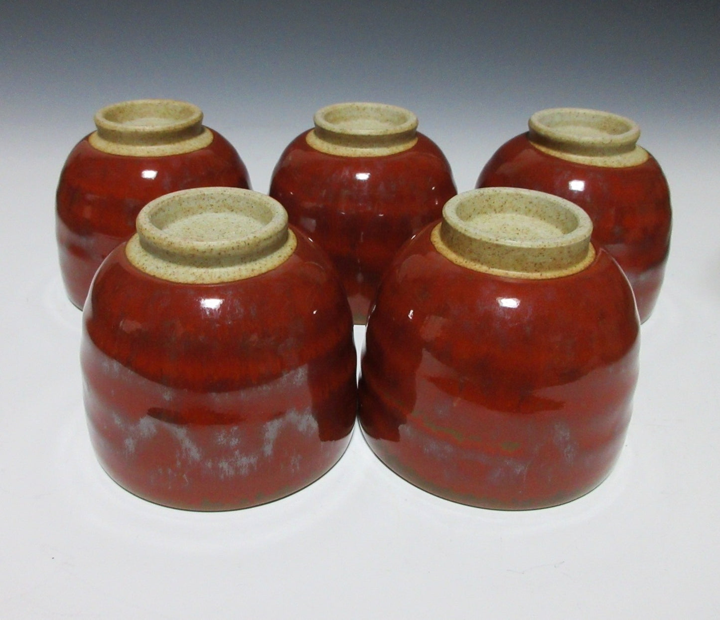 Set of Five Echizen Tea Cups