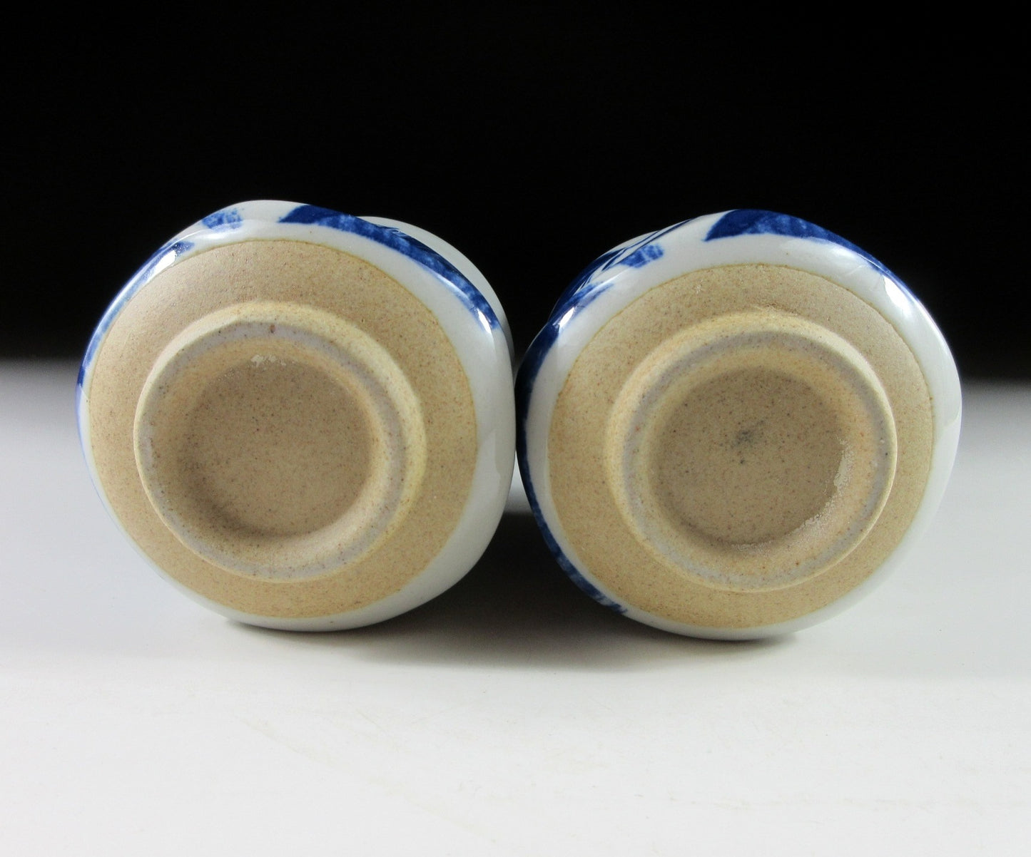 Pair of Mino-ware Daruma Yunomi
