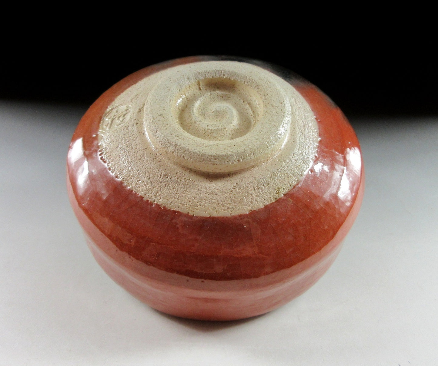 Katsura Gama Aka Raku Chawan