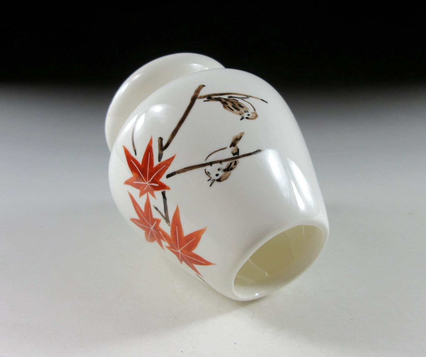 Yagi Kaiho Autumn Chawan and Kusenaoshi