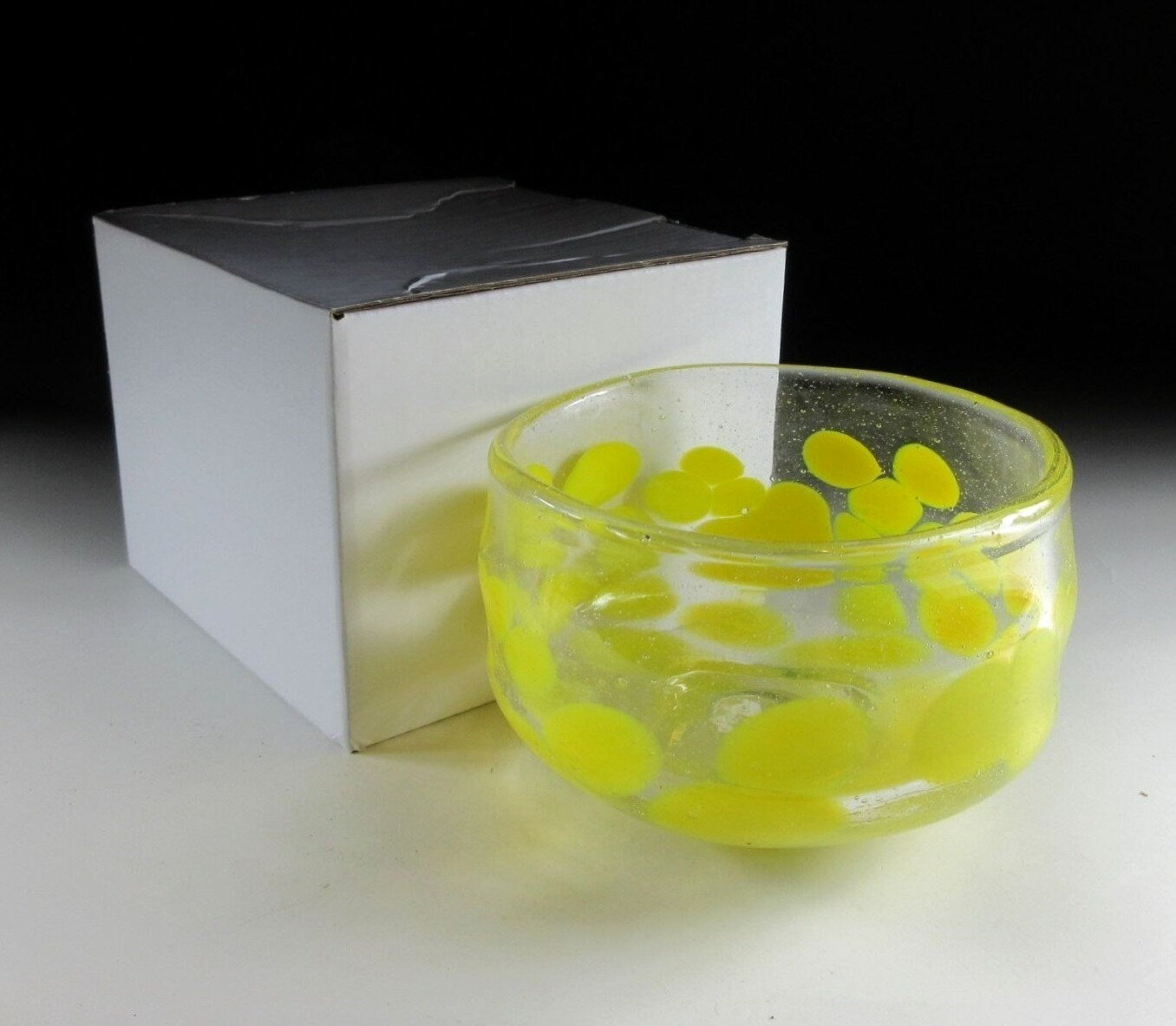 Yellow Glass Chawan Tea Bowl