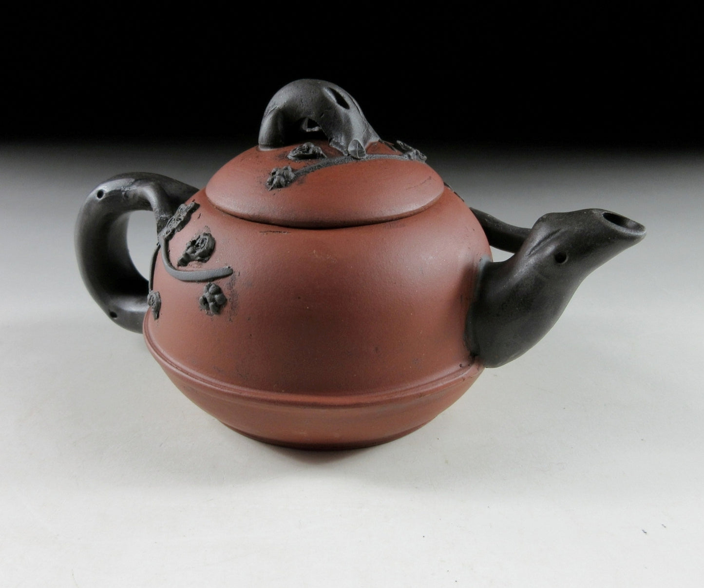 Yixing Style Teapot with Ume Blossoms