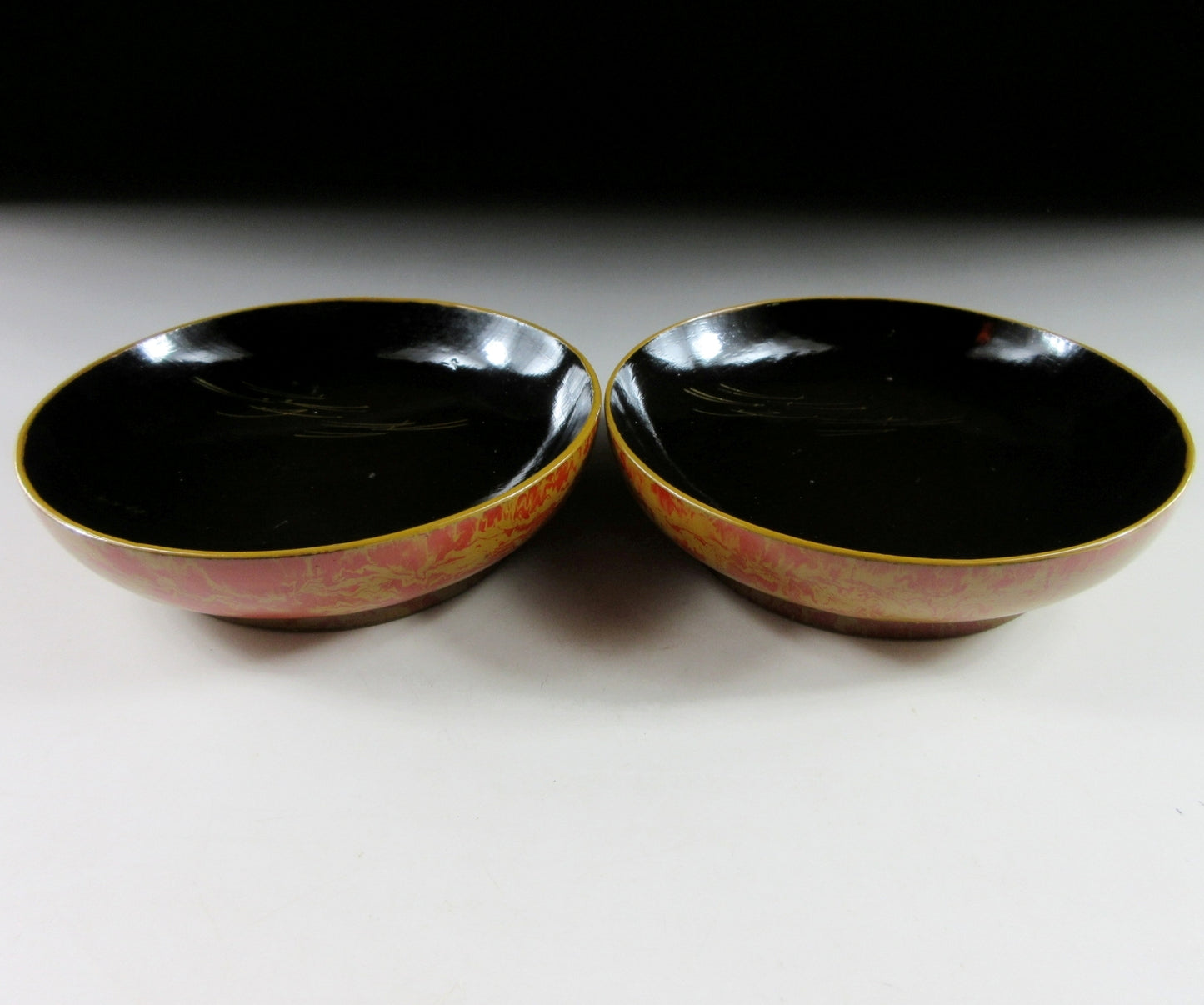 Pair of Meiji Lacquerware Bowls
