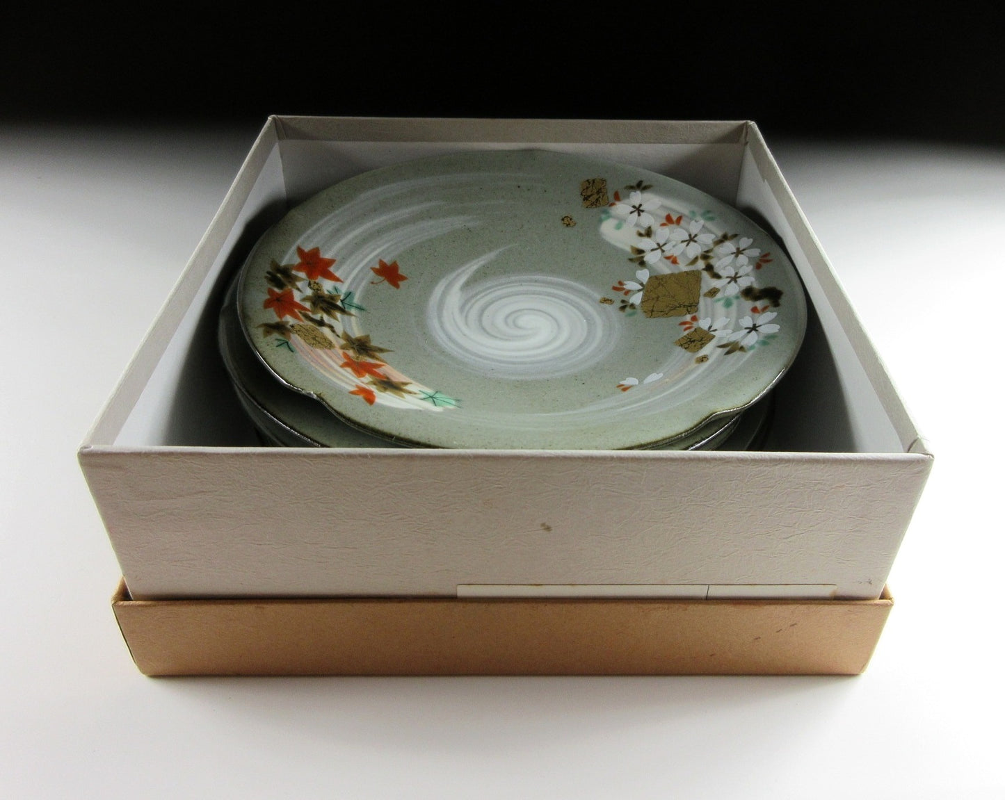 Set of Five Mino-ware Plates