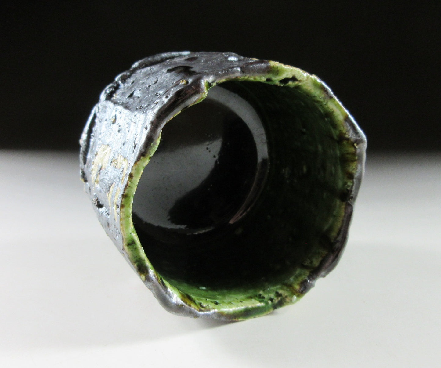 Kazawa Hiromasa Oribe Glaze Yunomi #2