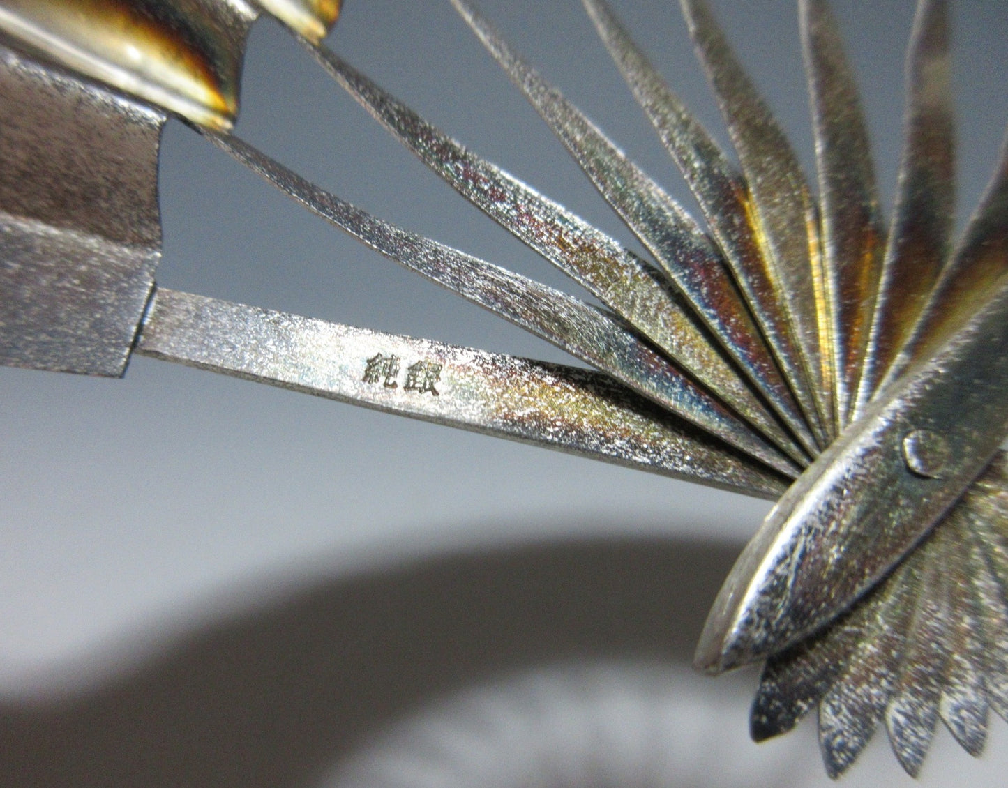 'Jungin' Silver Fan with Display Case