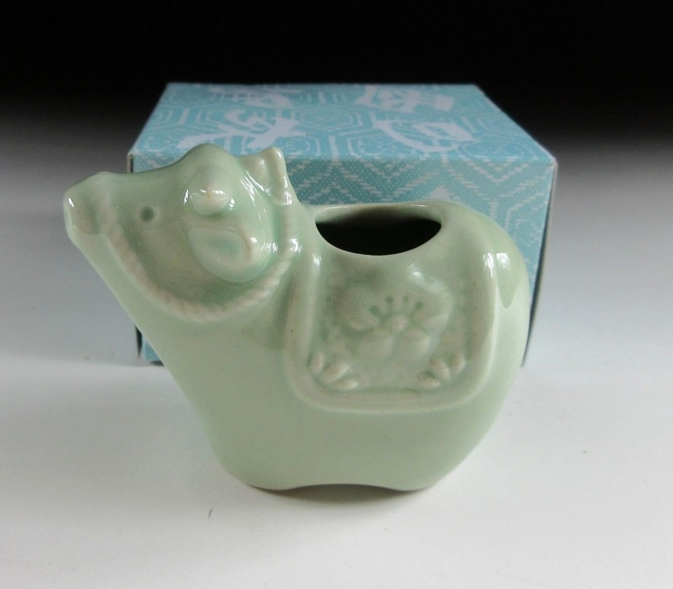 Celadon Year of the Ox Toothpick Holder