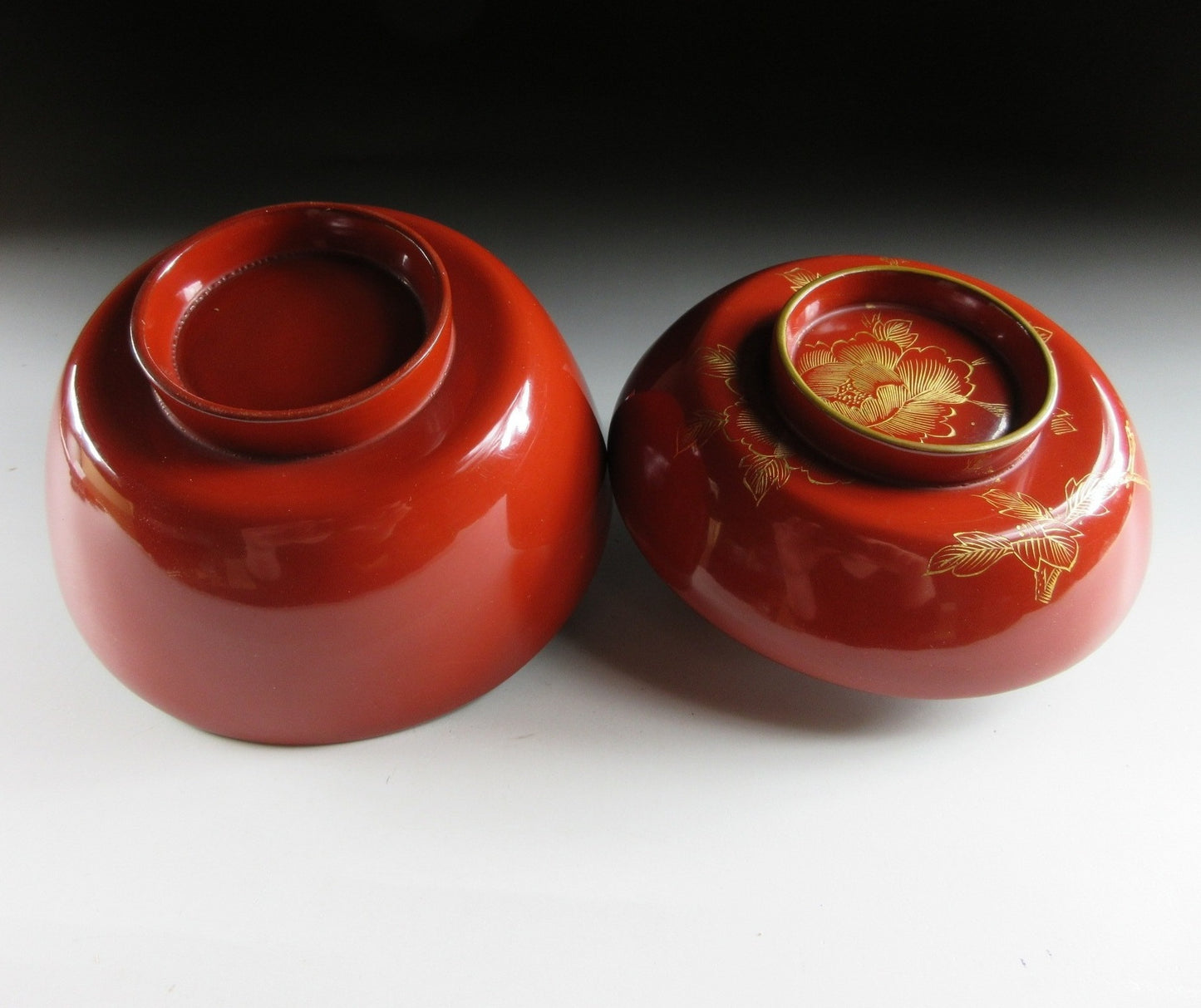 Lacquer Bowl with Peony Motif
