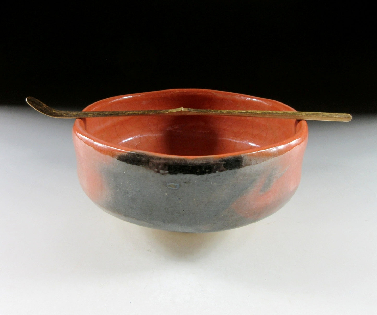 Katsura Gama Aka Raku Chawan