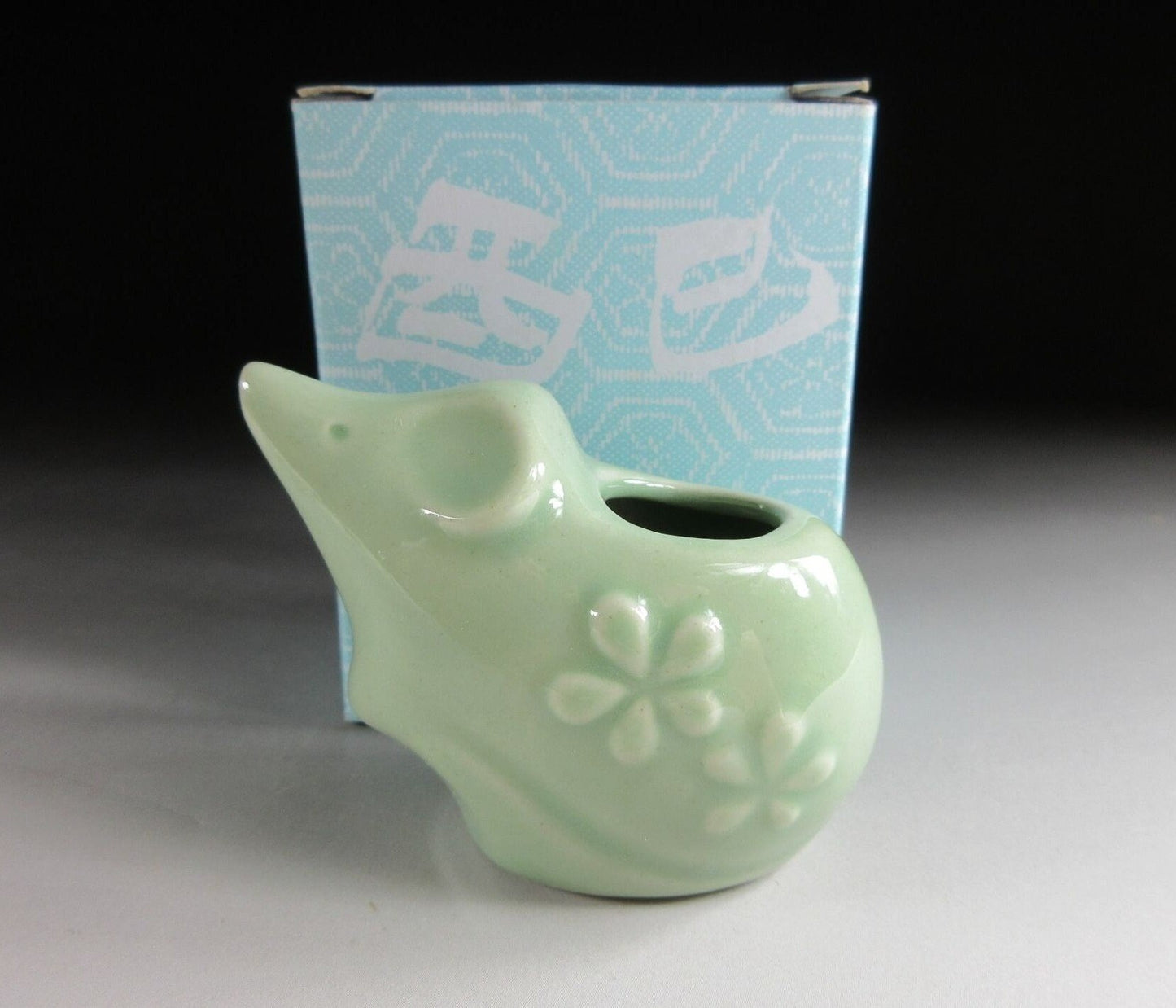 Celadon Glaze Year of the Rat Toothpick Holder