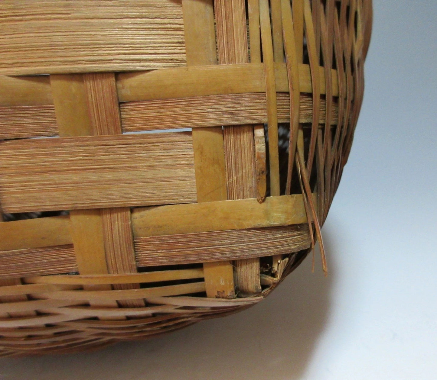 Barrel Shaped Bamboo Basket
