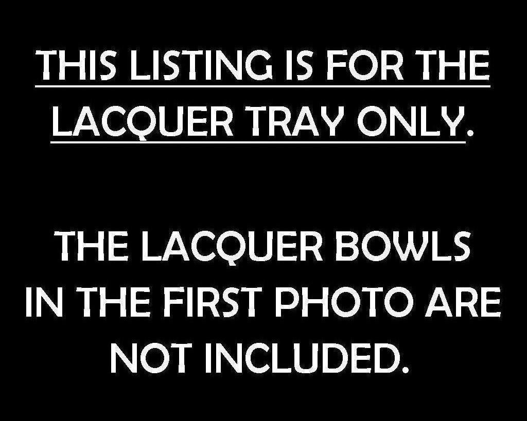 Akebono-nuri Lacquerware Tray