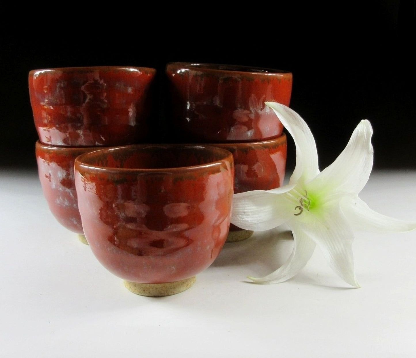 Set of Five Echizen Tea Cups