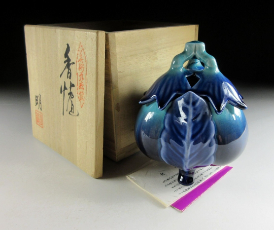 Kato Akio Kutani-ware Incense Burner