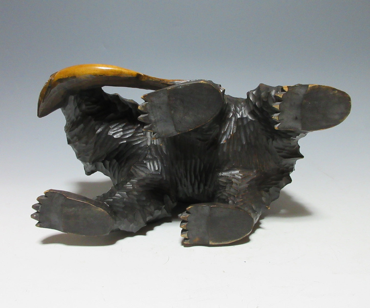 Black Higuma Bear Okimono