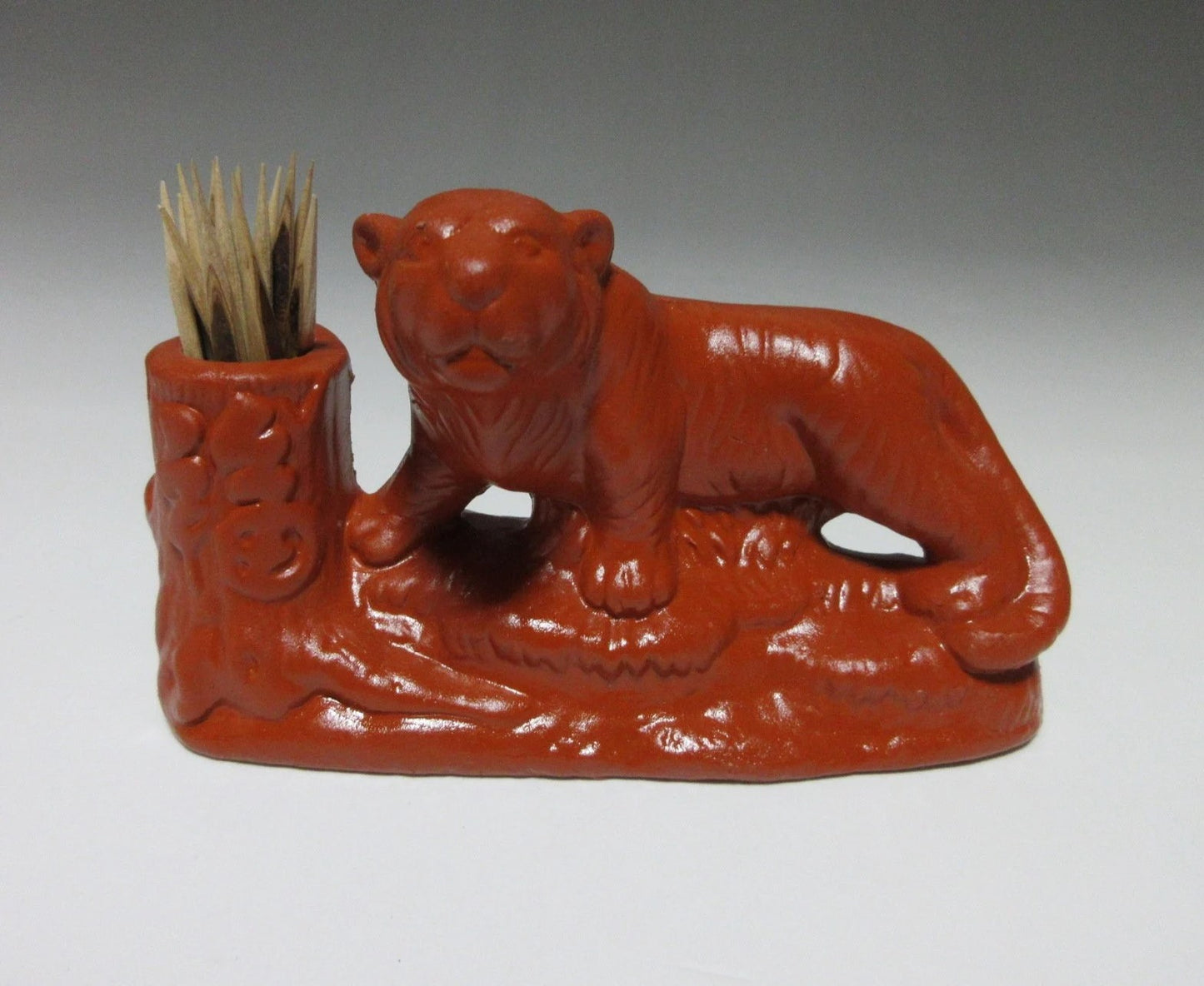 Tokoname Tiger Toothpick Holder