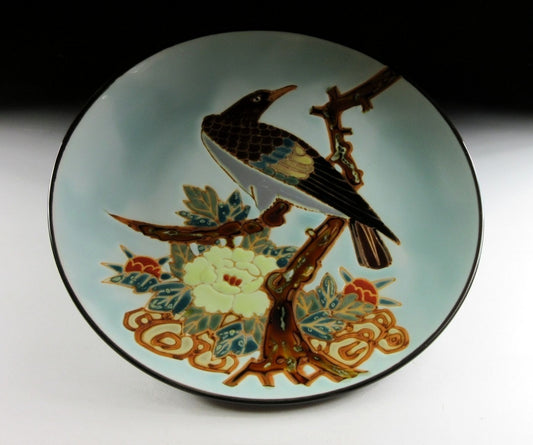 Celadon Glaze Hawk Plate