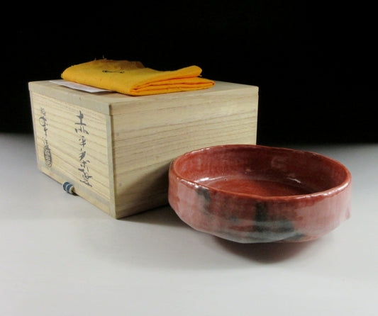 Sasaki Shoraku Aka Raku Hira Chawan