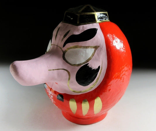 Large Papier Mâché Tengu Daruma