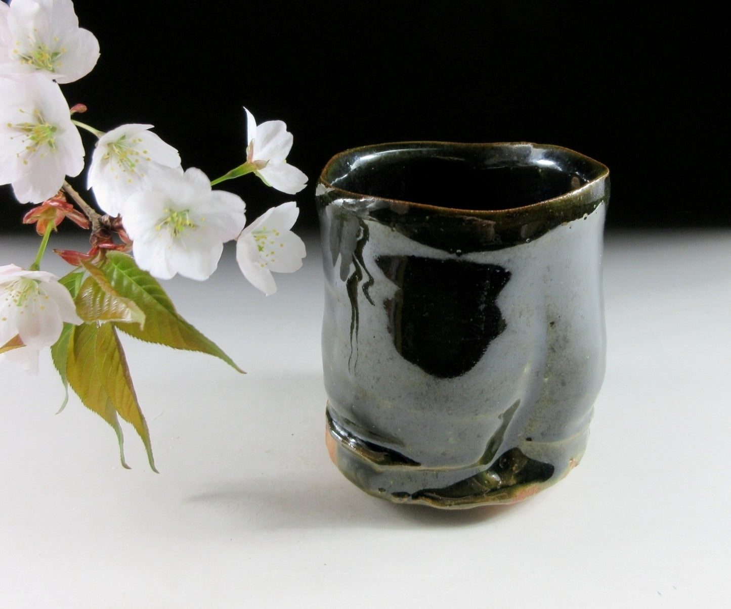 Tomori Yukio Oribe Glaze Yunomi #2