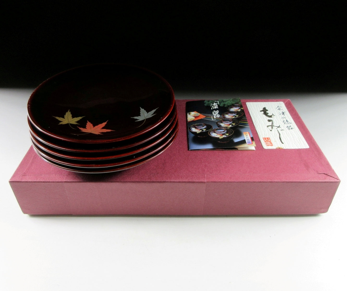 Kato Takeo Aizu-nuri Plates