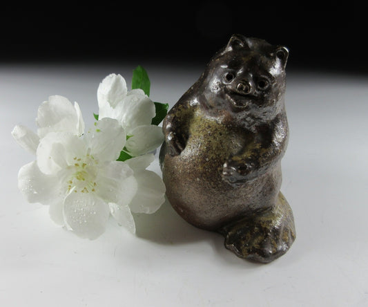 Vintage Bizen-ware Tanuki