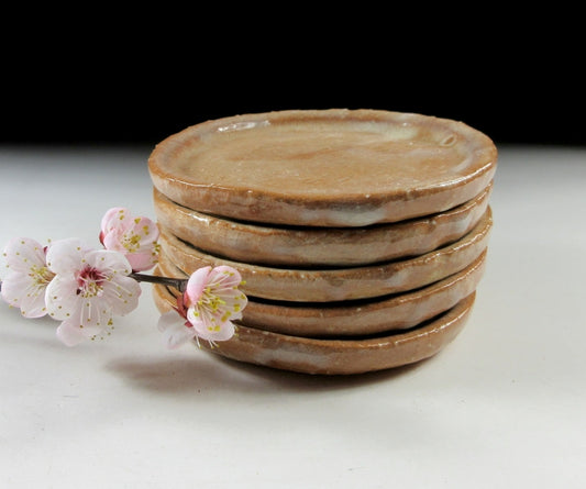 Set of Five Hagi-ware Chataku