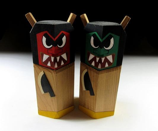 Pair of Namahage Ningyo