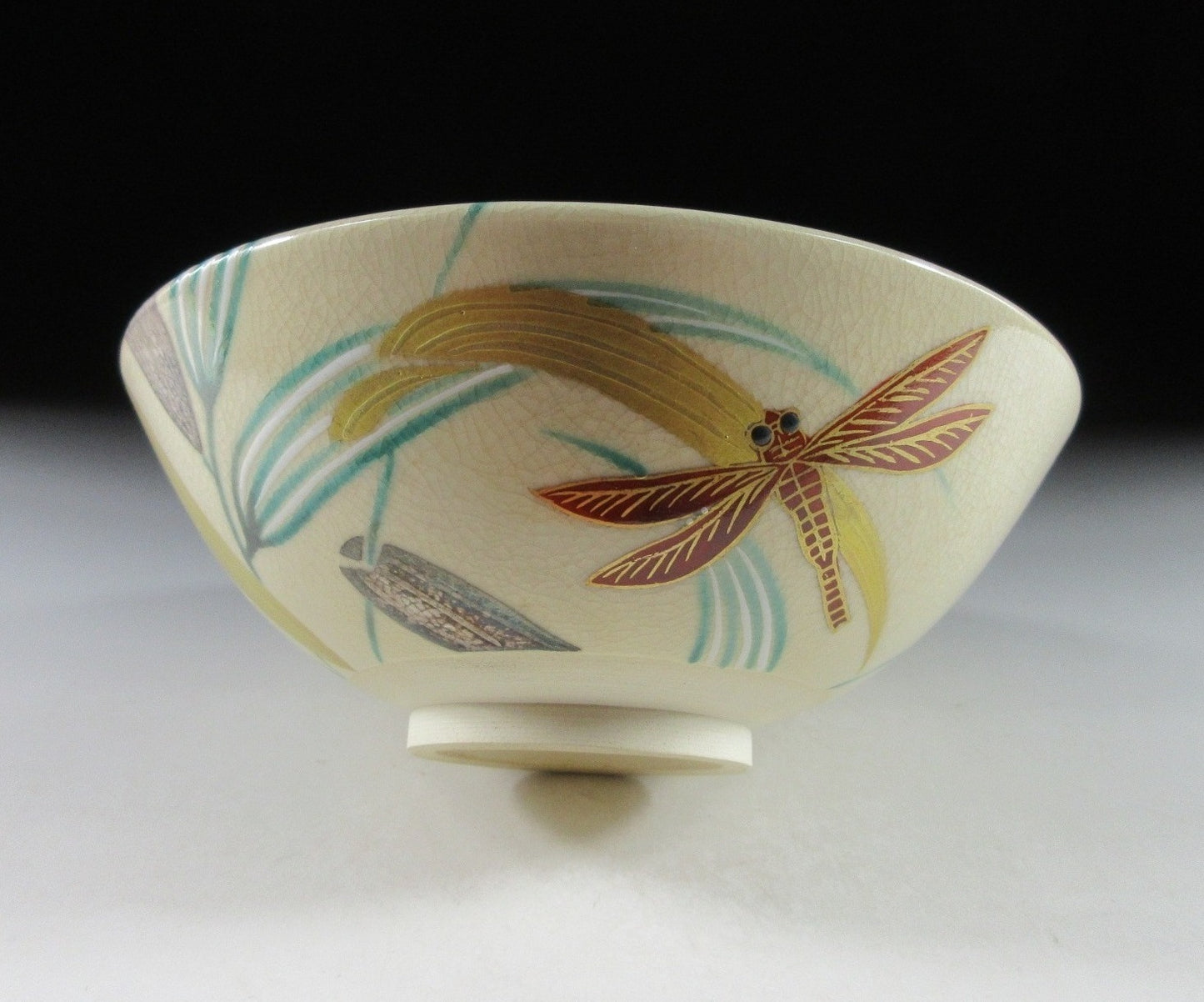 Hashimoto Shiun Dragonfly Hira Chawan