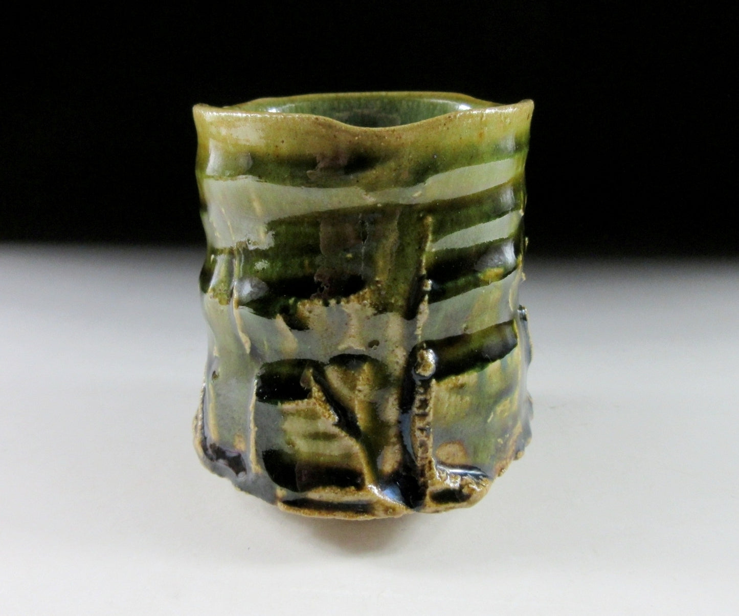 Yamada Masakazu Oribe Glaze Yunomi