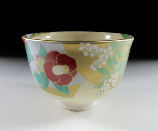 Kuwano Mutsuko 'Gosho no Hana' March Chawan