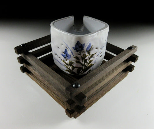 Kiyomizu Bellflower Ashtray Set