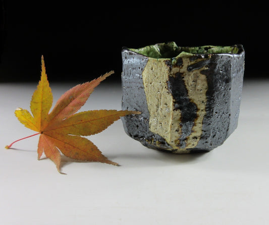 Kazawa Hiromasa Oribe Glaze Yunomi #2