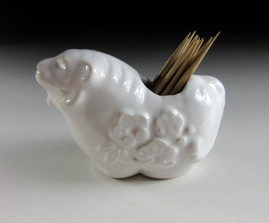 Hakuji Glaze Year of the Tiger Toothpick Holder