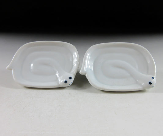 Pair of Year of the Snake Condiment Plates