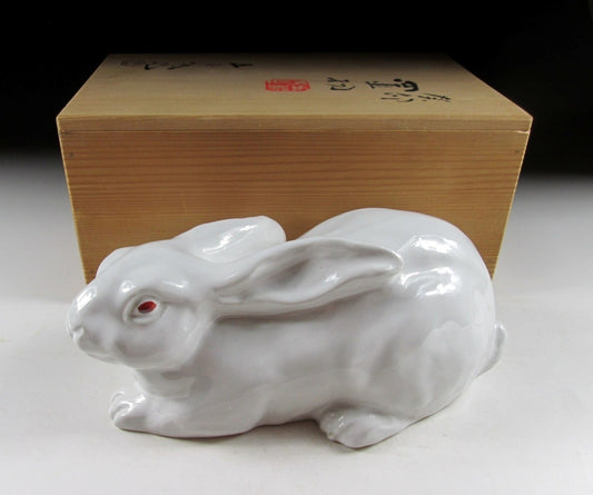 Asami Gorosuke IV Rabbit Okimono