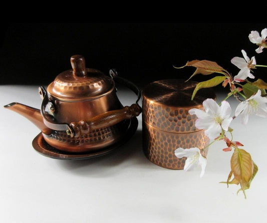 Vintage Tsuiki-doki Copper Tea Set