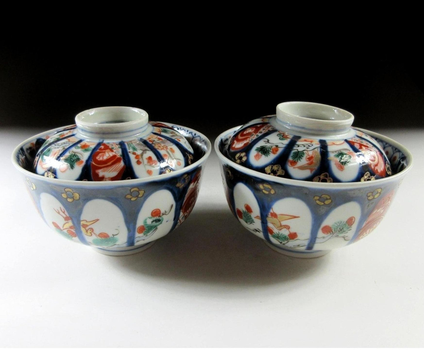 Pair of Antique Imari Bowls