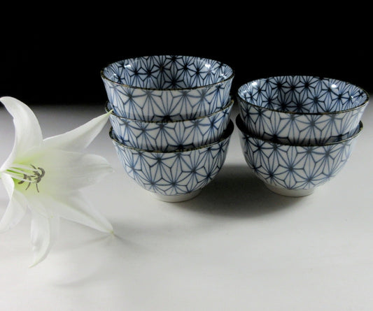 Asanoha Hemp Pattern Tea Cups