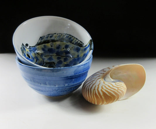 Pair of Seido Gama Flounder Bowls