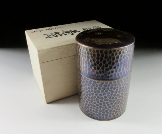 Echigo Tsubame Copper Chazutsu Tea Caddy