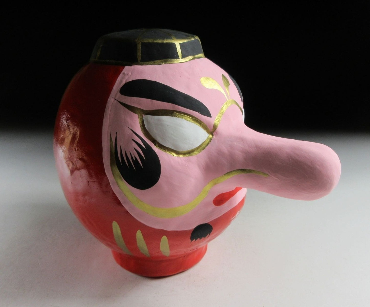 Small Papier Mâché Tengu Daruma